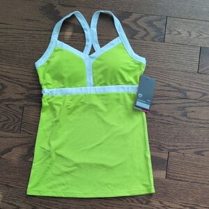 Colosseum Lime Green and White Tank Top